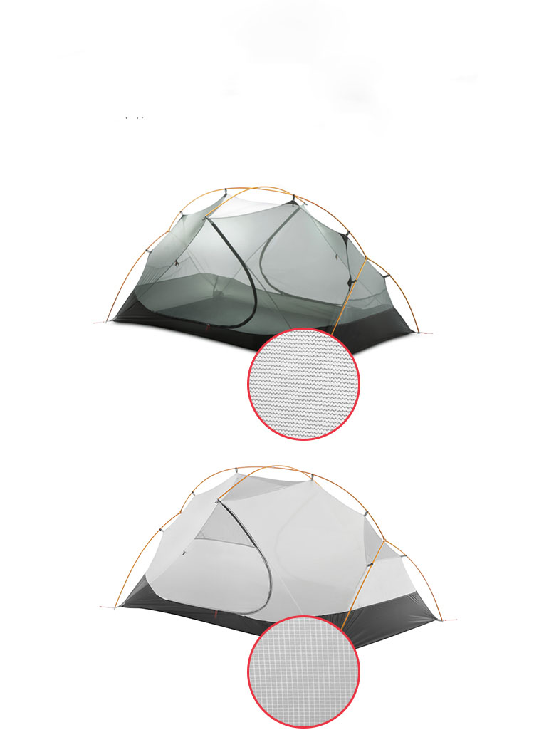 Cheap Goat Tents 3F UL GEAR 2 Person 4 Season 15D Camping Tent Outdoor Ultralight Hiking Backpacking Hunting Waterproof Tents Waterproof Coating Tents 